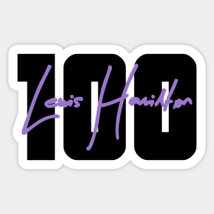 Lewis Hamilton 100th Pole Position Sticker